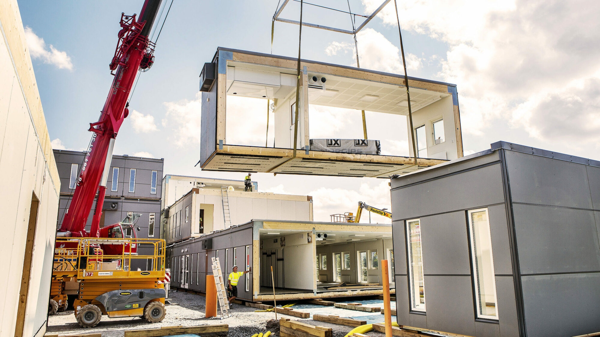 montage av byggmodul