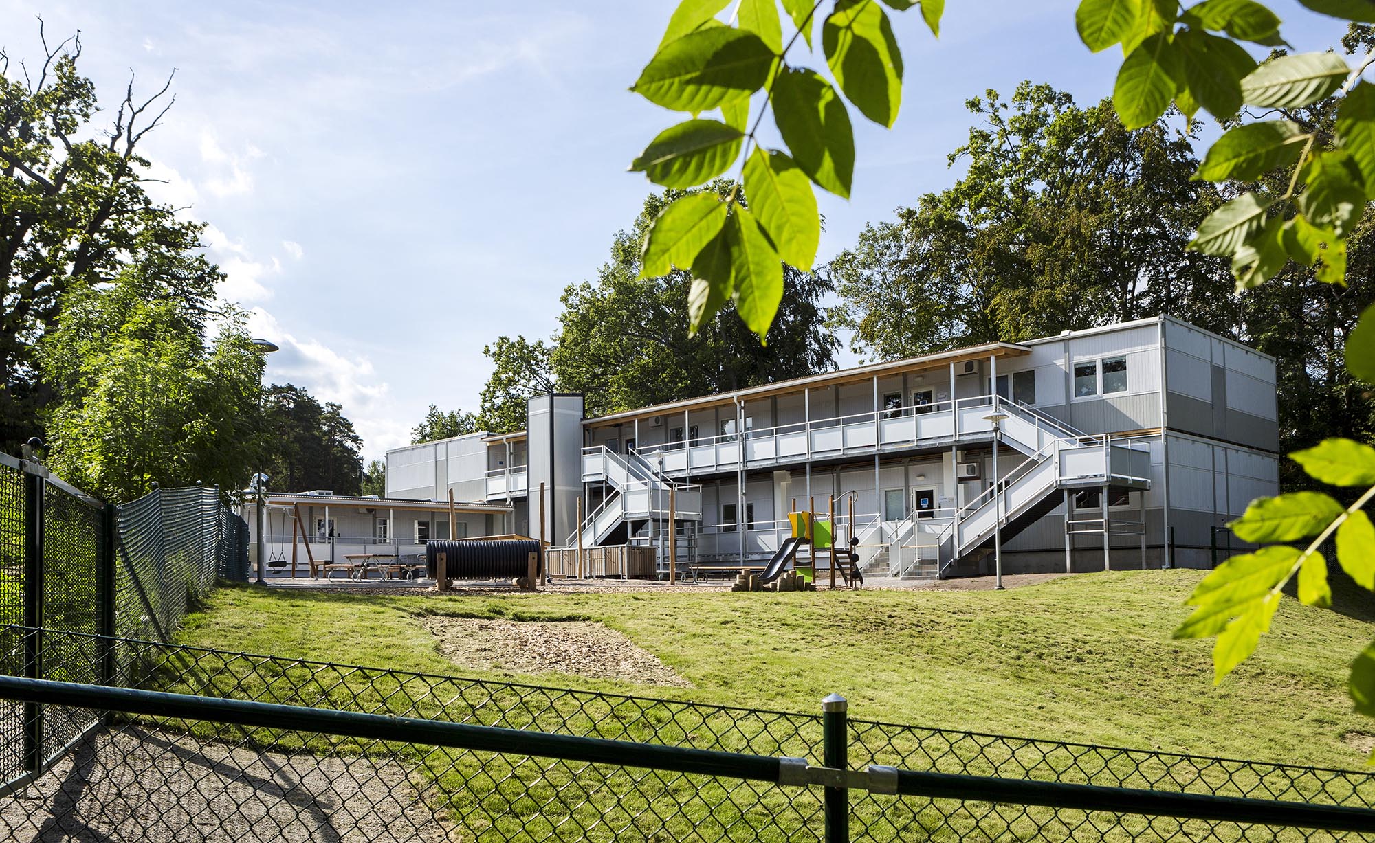 Förskolan Blynäsviken i Vaxholm förskolemoduler fasad