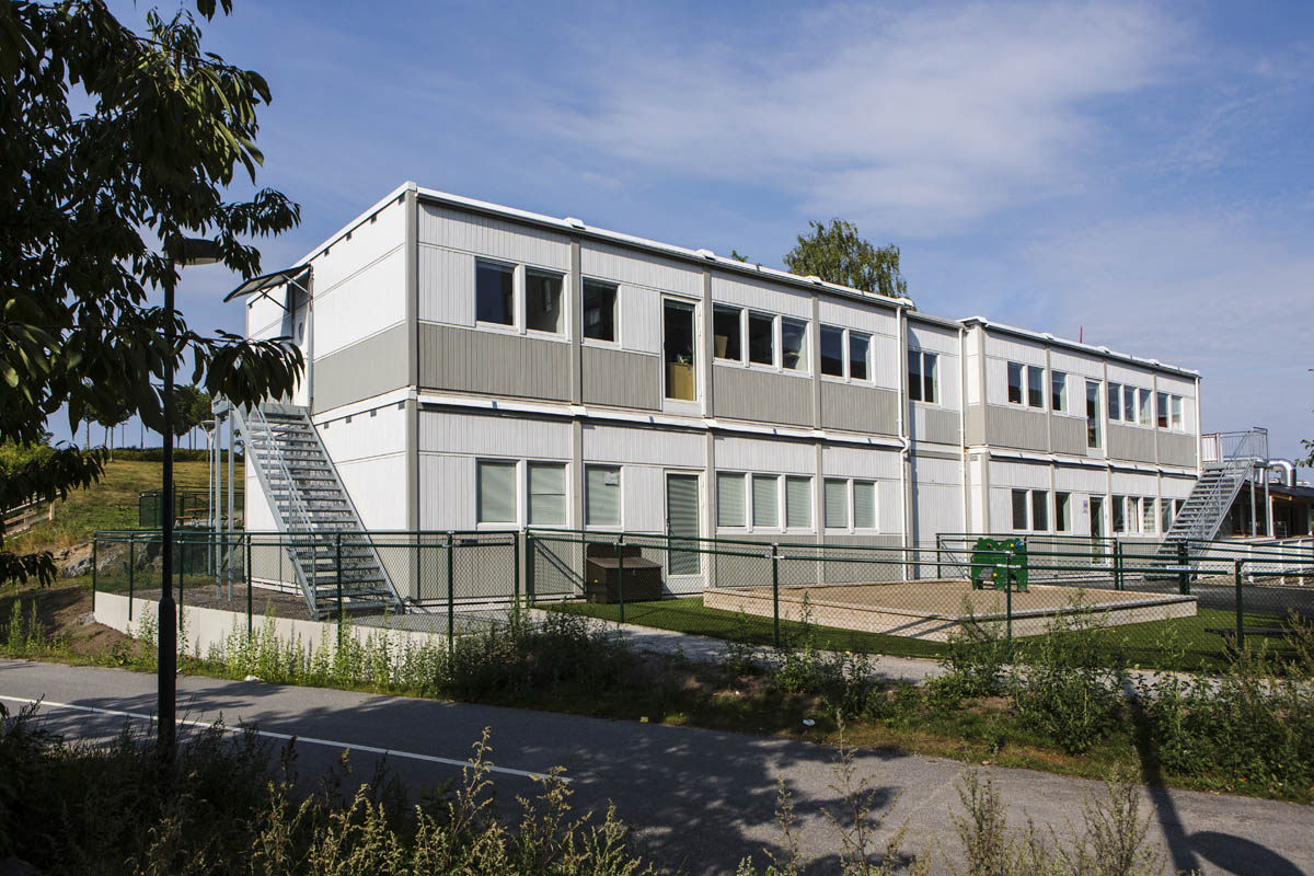 Förskolepaviljong i moduler från Expandia, Förskolan dartanjangsgata i Mariehäll