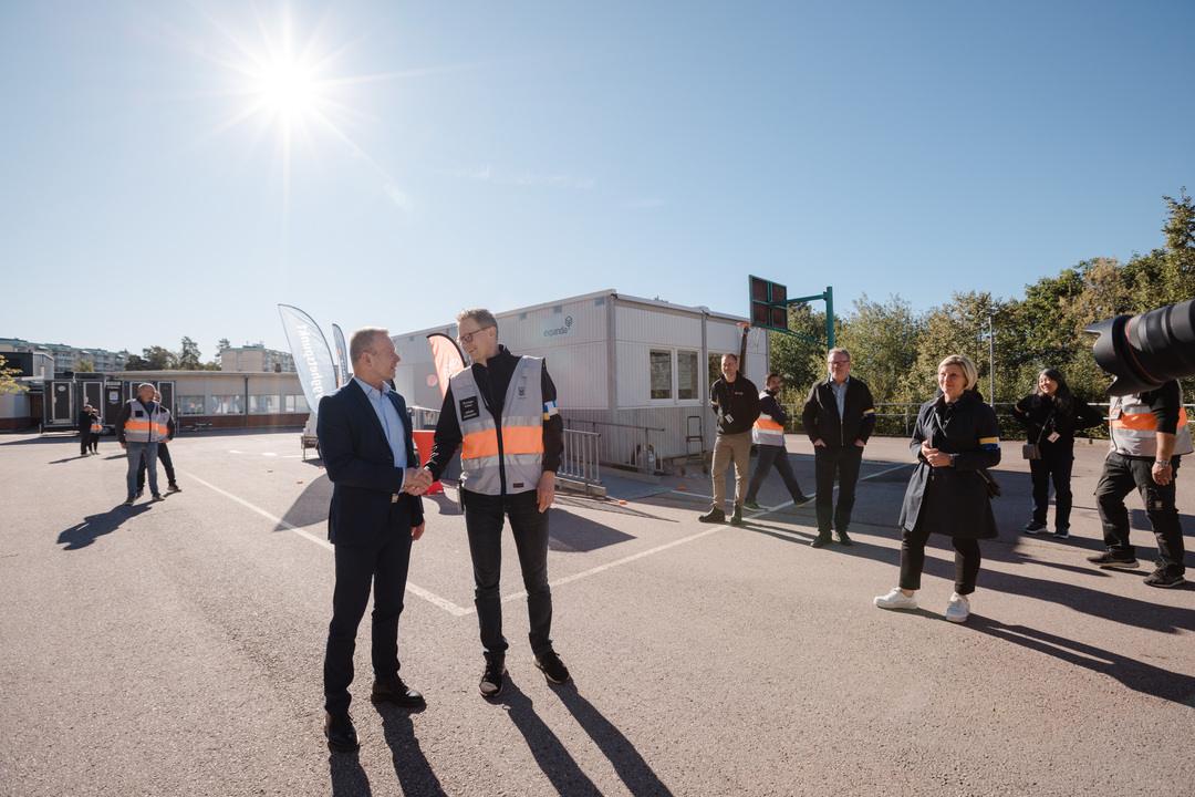 MSBs generaldirektör framför Expandias moduler