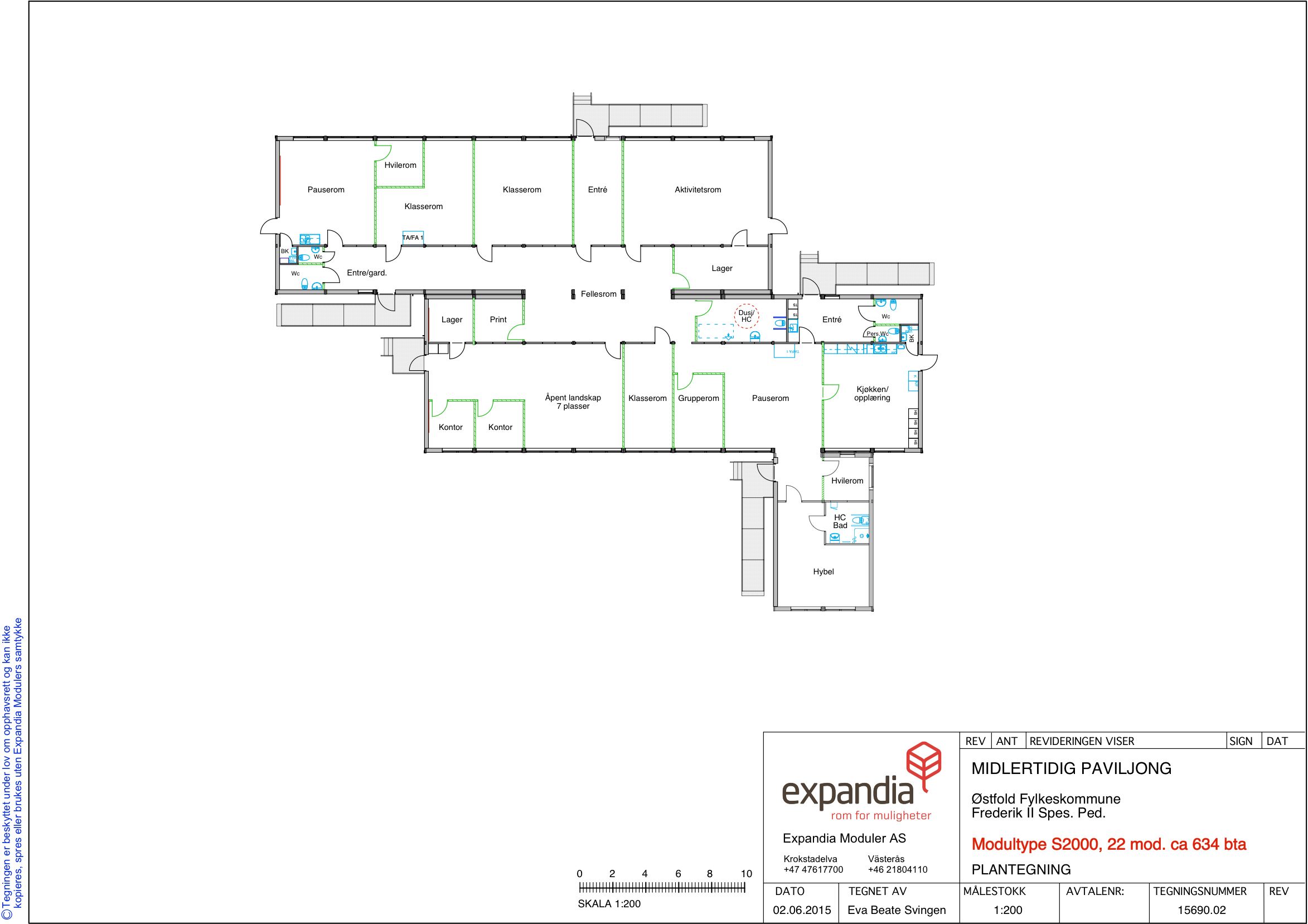 Plantegning Frederik II VGS