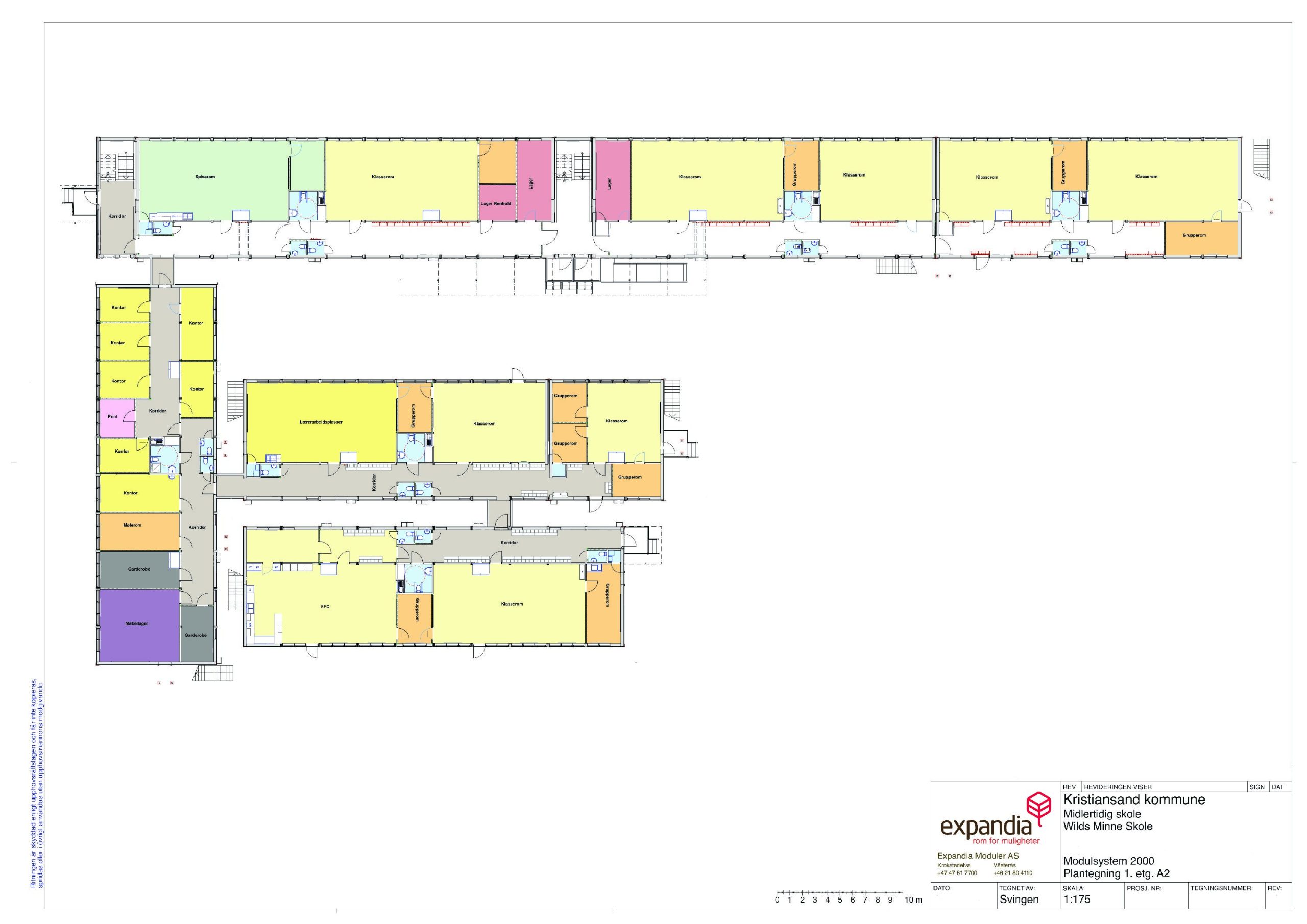 Plantegning Wilds minne skole